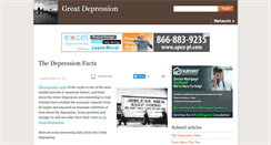Desktop Screenshot of great-depression-facts.com